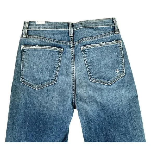 Lovers + Friends Mason High Rise Skinny Jeans Larchmont Distressed Women's Sz 27 - Picture 12 of 12